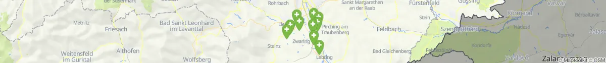 Kartenansicht für Apotheken-Notdienste in der Nähe von Wundschuh (Graz-Umgebung, Steiermark)